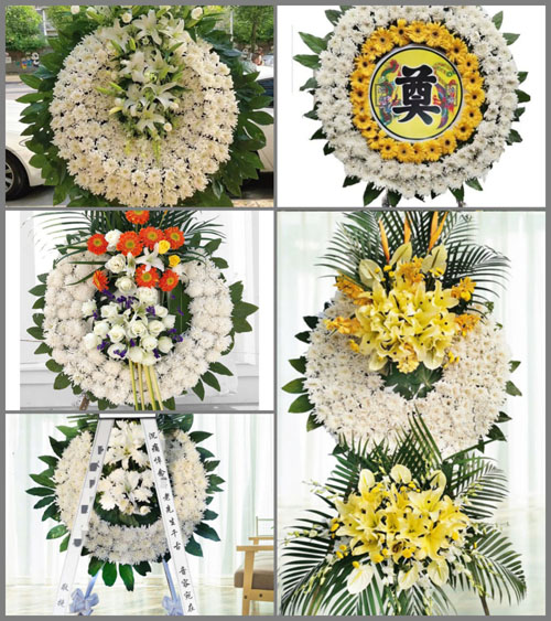 湖北黄冈市黄梅县下新镇汪革村花圈速递